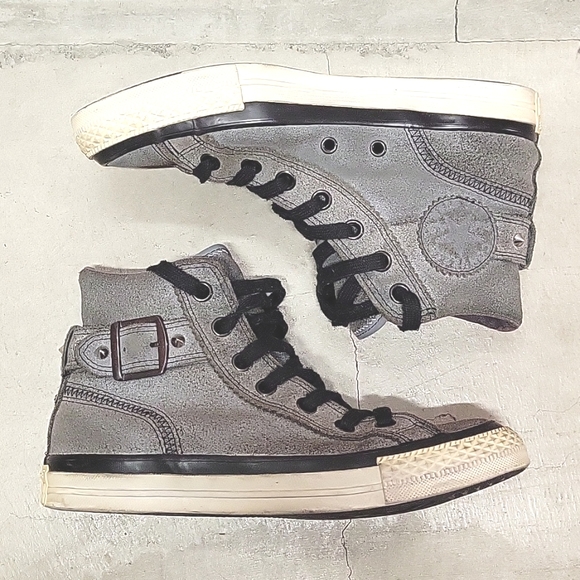 Converse Hi-Top Gray Studded Buckle - Picture 4 of 8